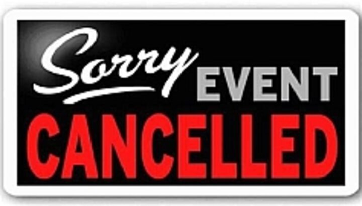 Sorry, Event Canclled